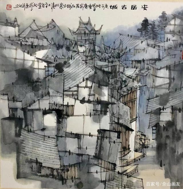 著名畫家沈向然，“每日一歌”中國(guó)畫作品欣賞